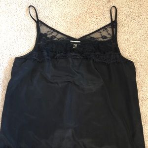 Black Lace Tank Top